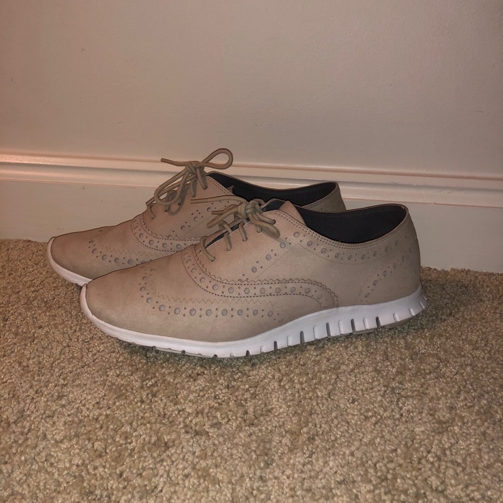 Cole Hann Zerogrand Suede Wingtip Oxford